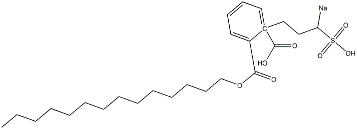 Phthalic acid 1-tetradecyl 2-(3-sodiosulfopropyl) ester Struktur