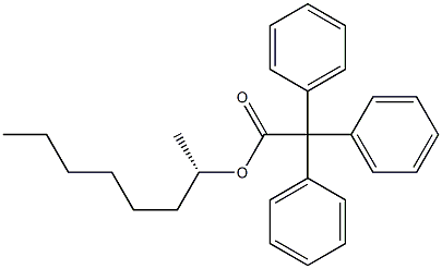 (+)-Triphenylacetic acid (S)-1-methylheptyl ester Struktur