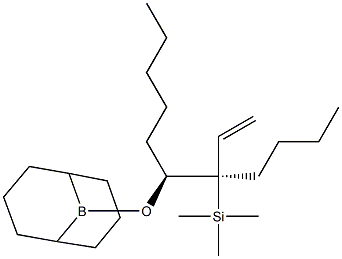 (1S,2R)-1-[(9-Borabicyclo[3.3.1]nonan-9-yl)oxy]-1-pentyl-2-(trimethylsilyl)-2-ethenylhexane Struktur