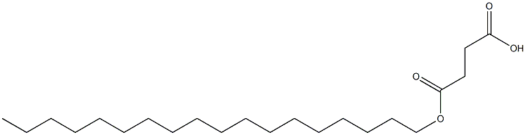 Succinic acid hydrogen 1-octadecyl ester Struktur