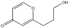 2-(3-Hydroxypropyl)-4H-pyran-4-one Struktur