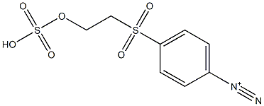 p-[2-(Hydroxysulfonyloxy)ethylsulfonyl]benzenediazonium Struktur