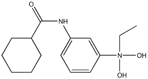 3-(N,N-Dihydroxyethylamino)-N-cyclohexanoylaniline Struktur