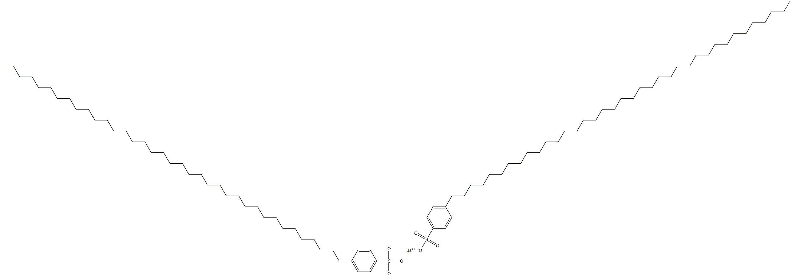 Bis[4-(heptatriacontan-1-yl)benzenesulfonic acid]barium salt Struktur