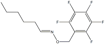Hexanal O-[(pentafluorophenyl)methyl]oxime Struktur