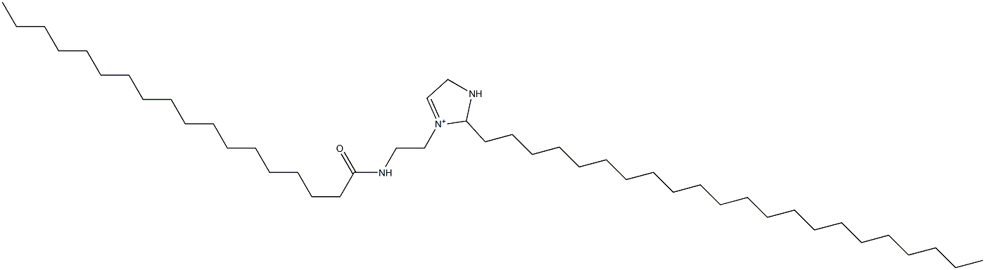 2-Docosyl-3-[2-(stearoylamino)ethyl]-3-imidazoline-3-ium Struktur