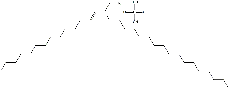 Sulfuric acid 2-(1-tetradecenyl)icosyl=potassium ester salt Struktur