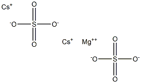 Cesium magnesium sulfate Struktur