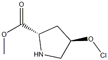 trans-4-hydroxy-L-proline methyl ester hydroxychloride Struktur