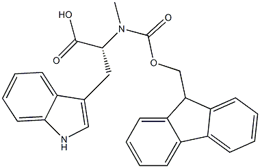 Fmoc-Nalpha-methyl-D-tryptophan Struktur