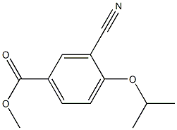 Methy 3-cyano-4-isopropoxylbenzoate Struktur