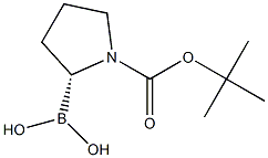 N-Boc-pyrrolidin-2-(R)-ylboronic acid Struktur