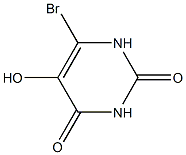 6-bromo-5-hydroxyuracil Struktur