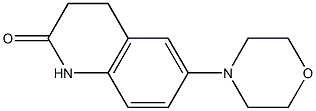 6-morpholin-4-yl-3,4-dihydroquinolin-2(1H)-one Struktur