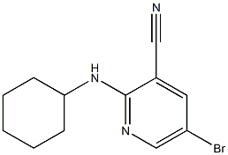 5-bromo-2-(cyclohexylamino)pyridine-3-carbonitrile Struktur