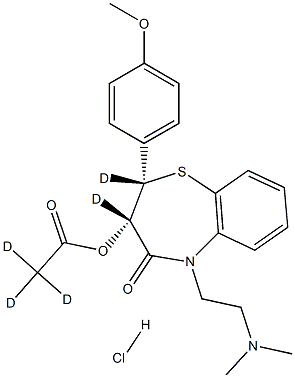 Diltiazem-d5 hydrochloride Struktur