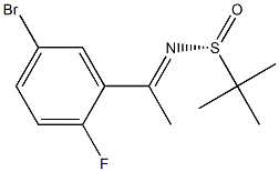 (R)-N-(1-(5-bromo-2-fluorophenyl)ethylidene)-2-methylpropane-2-sulfinamide Struktur