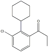 Propionylcyclohexylchlorobenzene Struktur