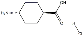 Trans-4-aminocyclohexanecarboxylic acid hydrochloride Struktur