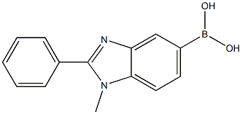 1-methyl-2-phenyl-1H-benzo[d]imidazol-5-ylboronic acid Struktur