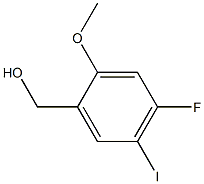 (4-Fluoro-5-iodo-2-methoxy-phenyl)-methanol Struktur