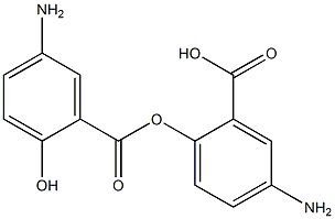 5-AMINOSALICYLIC ACID 5-Aminosalicylic acid Struktur