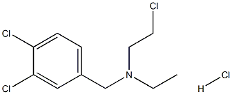 2-CHLORO-N-(3,4-DICHLOROBENZYL)-N-ETHYLETHANAMINE HYDROCHLORIDE Struktur