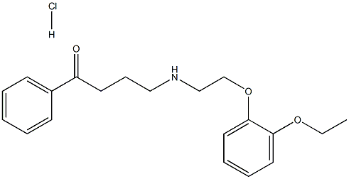 4-{[2-(2-ETHOXYPHENOXY)ETHYL]AMINO}-1-PHENYL-1-BUTANONE HYDROCHLORIDE Struktur