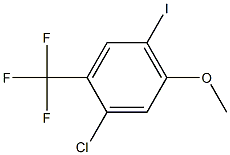 1-Chloro-4-iodo-5-methoxy-2-trifluoromethyl-benzene Struktur