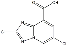 2,6-Dichloro-[1,2,4]triazolo[1,5-a]pyridine-8-carboxylic acid Struktur