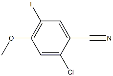 2-Chloro-5-iodo-4-methoxy-benzonitrile Struktur