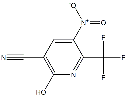 2-Hydroxy-5-nitro-6-trifluoromethyl-nicotinonitrile Struktur