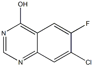 7-Chloro-6-fluoro-quinazolin-4-ol Struktur