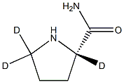 L-Prolinamide-2,5,5-d3 Struktur