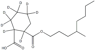 1,2-Cyclohexanedicarboxylic Acid Mono 4-Methyloctyl Ester-d8 Struktur