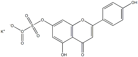 Apigenin-7-O-sulfate Potassium Salt Struktur