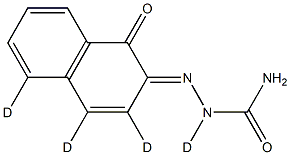 2-(1-Oxo-2(1H)-naphthalenylidene)-hydrazinecarboxamide-d4 Struktur