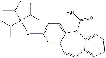 2-((Triisopropylsilyl)oxy)-5H-dibenzo[b,f]azepine-5-carboxamide Struktur