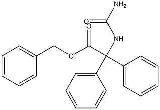 2,2-Diphenyl-2-ureidoacetic Acid Benzyl Ester Struktur