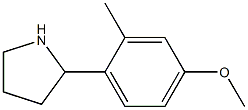 2-(4-Methoxy-2-methylphenyl)pyrrolidine Struktur