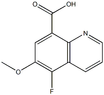 5-fluoro-6-methoxyquinoline-8-carboxylic acid Struktur