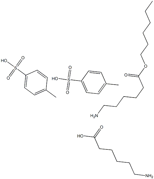 HEXYL 6-AMINOHEXANOATE P-TOLUENESULFONATE 6-Aminohexanoic acid p-toluenesulfonate Struktur