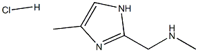 N-Methyl-1-(4-methyl-1H-imidazol-2-yl)methanamine hydrochloride Struktur