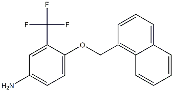 4-(1-NAPHTHYLMETHOXY)-3-(TRIFLUOROMETHYL)ANILINE Struktur