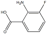 3-fluoro-2-aminobenzoic acid Struktur