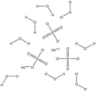 Holmium(III) sulfate octahydrate Struktur