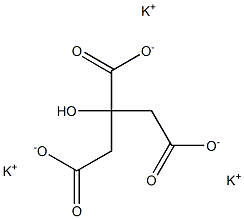 Potassium citrate Struktur