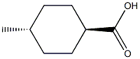 trans-4-Methylcyclohexanecarboxylic acid Struktur