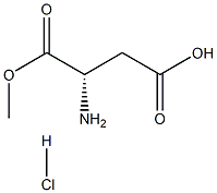 L-aspartic acid methyl ester hydrochloride Struktur