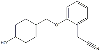 1-cyclohexanol-4-methoxyphenyl acetonitrile Struktur